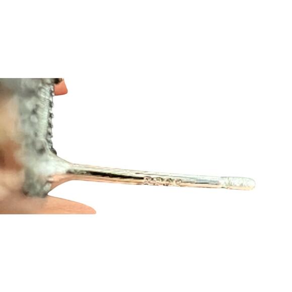 Silver 925 Sterling CHANEL Crystal Turnlock Earrings 2025 (CHXX025) - Picture 6 of 6